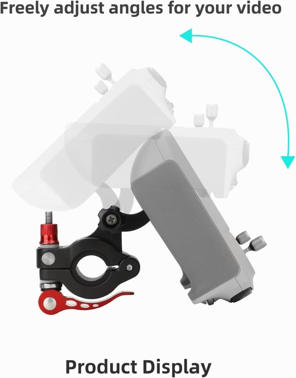 O'woda RC Bicycle Remote Control Mount for DJI Mini 3 / Mini 3 Pro/Mavic 3 Pro, Adjustable Bike Clip RC Holder Compatible with DJI RC Accessories - Image 4