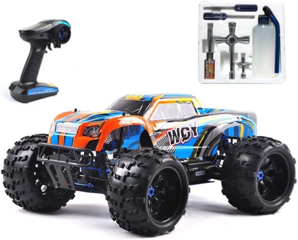 Nitro Powered Car 1/8 RC Truck Hobby Grade Racing Car for Adult 20.5IN 26CXP Nitro Engine RC Rock Crawler Remote Control Buggy Nitrogen Drive 4WD 90KM/H Metal Chassis Gas 125CC - Image 2