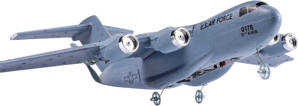 RTF RC Plane, 2.4Ghz 2 Channels RC Airplane, Navy Blue C17 Globemaster III RC Aircraft, A Easy to Fly RC Airplane Toys - Image 5