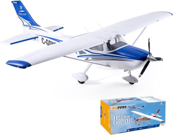 Fms Rc Planes for Beginners Remote Control Airplane for Adults Single-Engine Propeller Airplane 1500MM Cessna 182 Blue 6 Channel Hobby Rc Airplanes PNP (No Radio, Battery, Charger) - Image 2