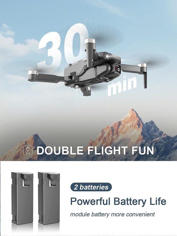 Foldable Brushless Drone with 4K HD Camera for Adults, RC Quadcopter, 30 Minutes Flight Time, One Key Take Off/Land,Altitude Hold,360° Flip with Carry Bag for beginners - Image 7