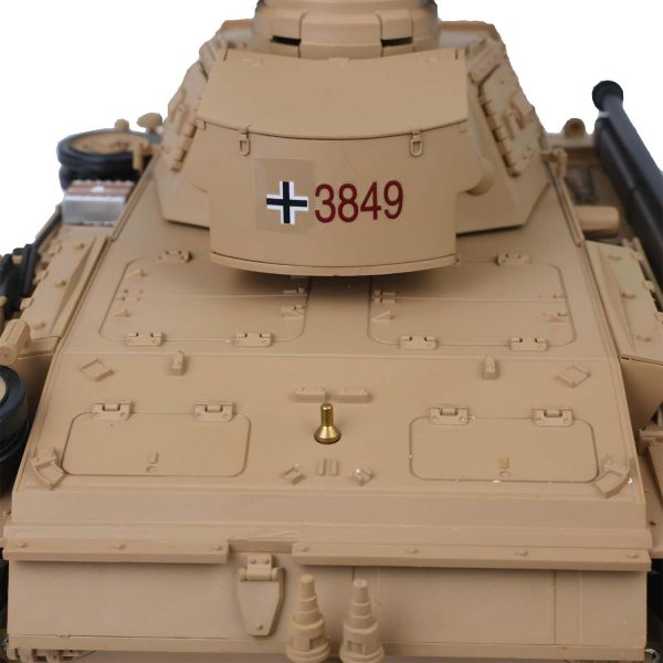 2.4G Heng Long Tank 1/16 7.0 Plastic German Panzer Iii H RTR RC Tank Model 3849 Infrared Combat 340° Rotating Turret BB Shooting Airsoft Tank BB Pellets Idle Smoking Generator Equipped - Image 6