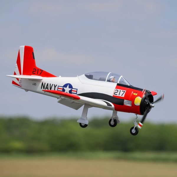 E-flite RC Airplane T-28 Trojan 1.2m BNF Basic Transmitter Battery and Charger Not Included with Smart EFL18350 - Image 5