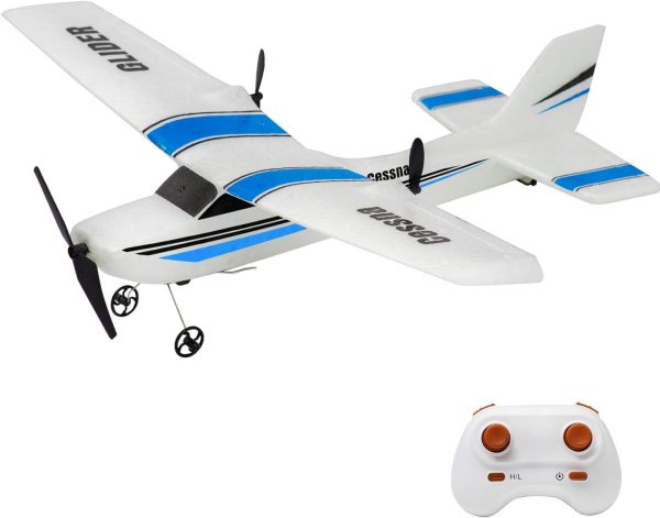 RC Plane, 2.4Ghz 2 Channels Remote Control Airplane Ready to Fly,Styrofoam RC Plane with 3-Axis Gyro,Stability Flight RC Aircraft for Kids Boys Beginner - Image 2