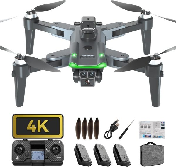 GPS Drone with 4K Camera for Adults, S166 Drone Under 249g 5GHz Transmission 3 Batteries, 90° Adjustable Lens, Auto Return, Follow Me, Brushless Motor Drones for Adults and Beginners - Image 2