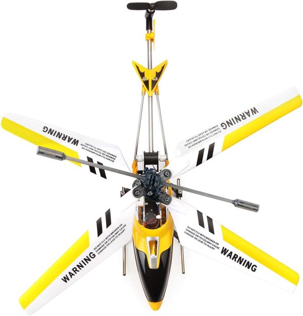 POCO DIVO S107G Phantom 3CH Infrared RC Helicopter Mini Flight S107 Gyro with Light, Yellow - Image 3