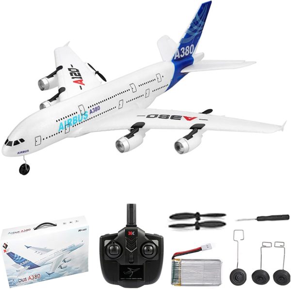 GoolRC RC Airplane, WLtoys XK A120 A380 Aircar Model Plane, 3CH 2.4G Remote Control Airplane, EPP Fixed-Wing RC Aircraft RTF Toy for Kids and Adults - Image 2