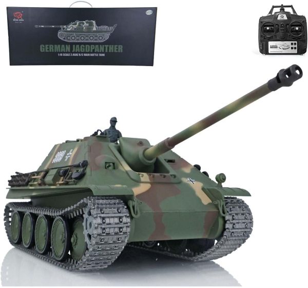 Heng Long 1/16 Scale 7.0 Upgraded Jadpanther RTR RC Tank 3869 Smoking Generator Metal Tracks Infrared Combat Lifting Metal Barrel Light Sound BB Shooting Airsoft Tank That Shoot BB Pellets - Image 2