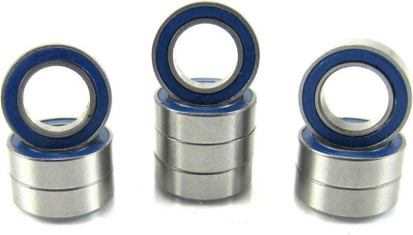 6x10x3mm Precision Ball Bearings ABEC 3 Rubber Seals (10) MR106-2RS-BU - Image 2