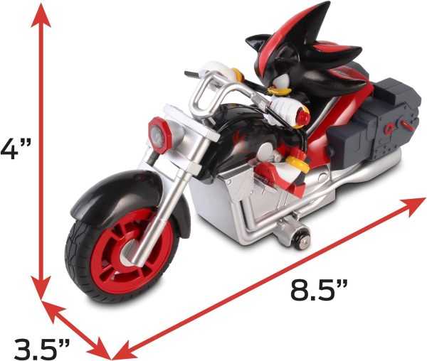 NKOK Sonic Sega All-Stars Racing RC Shadow Motorcycle; Full Function 2.4 GHz Radio Control with Turbo Boost; Ages 6+ - Image 4