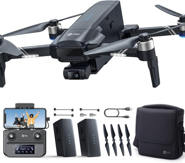 Holy Stone HS600D 3 Axis Brushless Gimbal GPS Drones with Camera for Adults 4K, FPV Drone, 8K Image, 4K/30FPS Video, 48MP Photo, 80 Min Flight, Auto Return, 20000Ft Control, QuickShot, Upgraded HS600 - Image 2