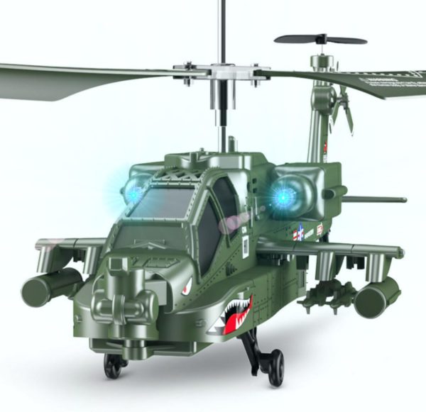 POCO DIVO Apache AH-64 Helicopter RC Flight Infrared 3CH AH64 S109 Gyro Military Aircraft Model S109G - Image 2