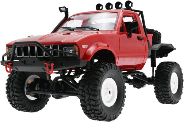 1/16 Scale RC Crawler, WPL C14 RC Truck RTR 4x4 Off-Road 2.4GHz Remote Control RC Rock Crawler with LED Lights for Adults Toy - Image 2