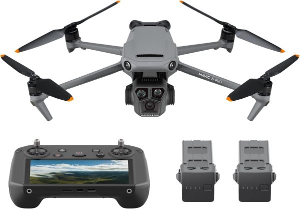 DJI Mavic 3 Pro Fly More Combo with DJI RC Pro (High-Bright Screen), 4/3 CMOS Hasselblad Camera, 3 Intelligent Flight Batteries, Charging Hub, FAA Remote ID Compliant, 4K Camera Drone for Adults - Image 2