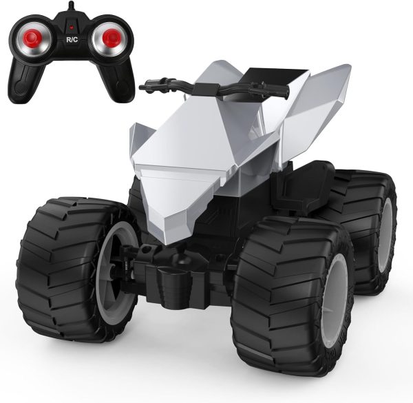 Remote Control Car for Kids, 1:14 RC Cybertruck Motorcycle,All-Terrain Rc Truck Motorbike for Boys and Girls Age 3+ - Image 2