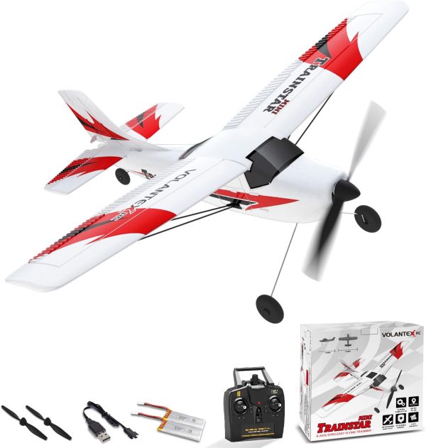 VOLANTEXRC RC Airplane TrainStar Mini 2.4GHz 3 Channel Remote Control Plane RTF Ready to Fly with Xpilot Stabilization System Easy to Fly for Beginners (761-1 RTF) - Image 2