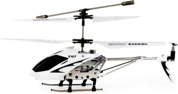 Syma S107G 3 Channel RC Helicopter with Gyro, White and silver - Image 3