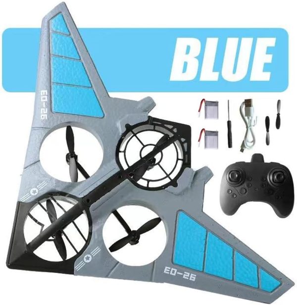 GoolRC RC Plane Remote Control Airplane, B-2 Stealth Bomber RC Fighter, 2.4GHz 2CH RC Airplane, Foam RC Aircraft with 2 Batteries, Easy to Fly RC Glider for Beginners and Adults (Blue) - Image 10