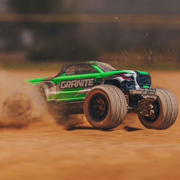 ARRMA RC Truck 1/18 Granite GROM MEGA 380 Brushed 4X4 Monster Truck RTR with Battery & Charger, Green, ARA2102T3 - Image 9