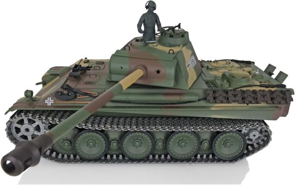 Toucan RC Hobby Henglong 1/16 Scale 7.0 Upgraded German Panther G RTR RC Tank 3879 Metal Tracks - Image 5