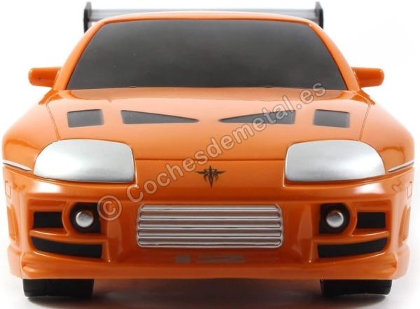 Jada Toys Fast & Furious RC 1995 Toyota Supra Vehicle (1/16 Scale), Orange - Image 6