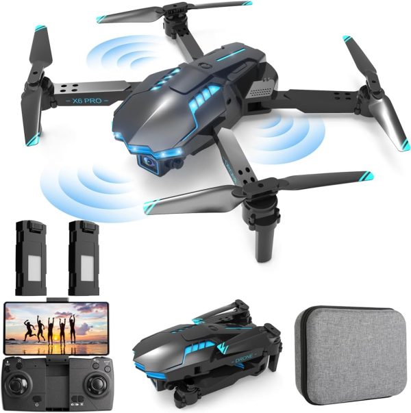 Drone with Camera 1080P for Kids and Adults, RC Quadcopter Foldable FPV Drone for Beginners, Toys Gifts for Boys and Girls - Image 2