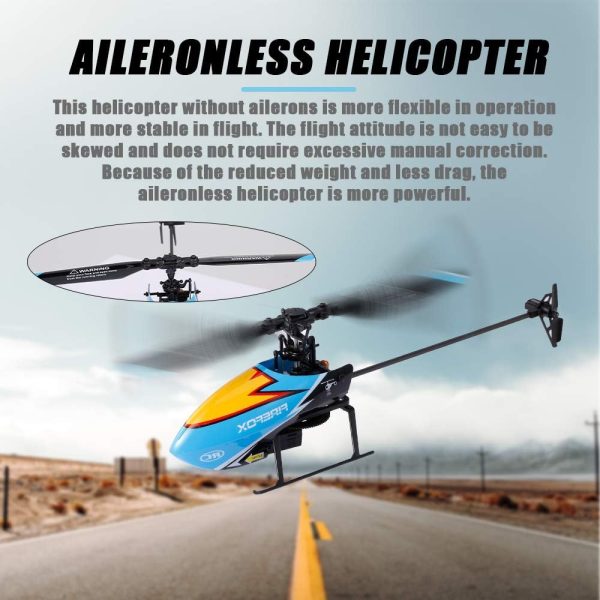 GoolRC C129 RC Helicopter for Adults and Kids, 4 Channel 2.4Ghz Remote Control Helicopter with 6-Axis Gyro, Aileronless RC Aircraft with Altitude Hold, Landing Pad and 2 Batteries (Orange) - Image 5