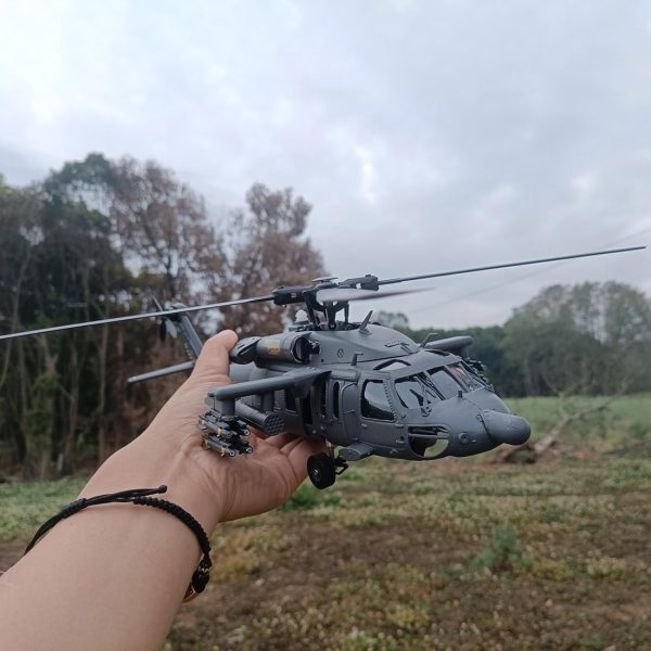 F09-H SH60 Seahawk RC Helicopter with Camera, Yu Xiang 2.4G 8CH Remote Control Aircraft, Dual Brushless Wingless, 6G/3D Stunt Copter Model for Adults-1:47 Scale (RTF Version/Grey) - Image 9