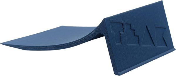 Teak Tuning Fingerboard Poly Launch Kicker Ramp - 4.5" Long, 3" Wide, 1.5" Tall - Fingerboard Obstacle in Blue Steel Colorway - Image 4