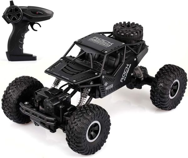 GoolRC RC Car for Kids, 2.4Ghz Remote Control Car, 1:16 Scale 4WD RC Rock Crawler with Dual Motor, All Terrain Off-Road Truck Climbing Car for Boys and Girls (Black) - Image 2