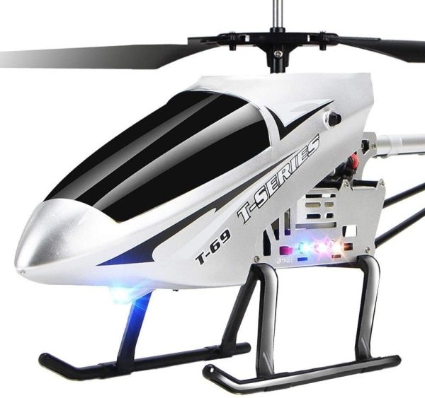 75cm Super Large 2.4G Remote Control Aircraft Anti-Fall Rc Helicopter Drone Model Outdoor Alloy RC Aircraft Easy to Learn Good Operation for Adult Kids Toy Xmas Gift(2 Batteries) - Image 3