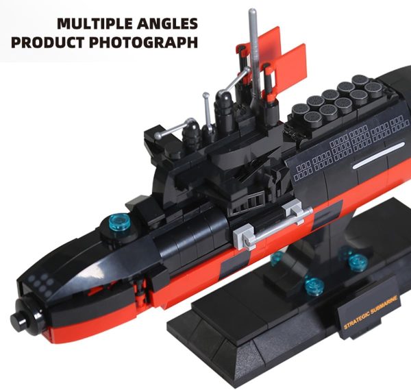 DAHONPA Strategic Nuclear Submarine Military Series Building Bricks Set (389 Pcs) Warship Build Blocks Toy, Gift for Adult - Image 5