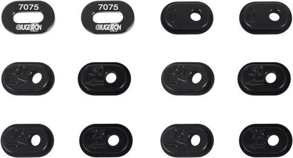 Chain Tension Adjuster Set Chain Adjustment 7075 Aluminum for RC Motorcycle Promoto-MX 1/4 Promoto MX RC Dirt Bike-Black - Image 2