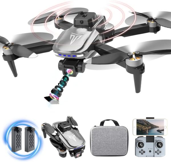 Drone, Drones with camera for adults 4k, Drones for kids 8-12, Brushless Motor, FPV Foldable Drone, Carrying Case, 40 mins Battery Life, Christmas gifts, 360° Flip, APP Control - Image 9