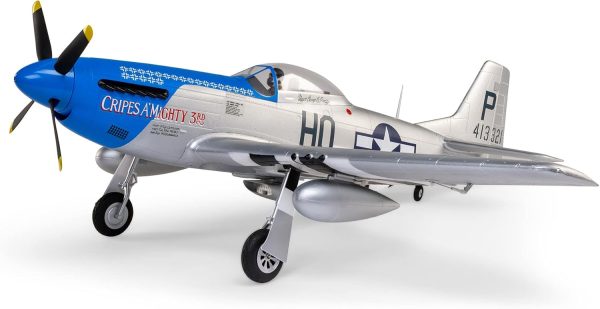 E-flite RC Airplane P-51D Mustang 1.2m BNF Basic (Transmitter, Battery and Charger Not Included) with AS3X and Safe Select “Cripes A’Mighty 3rd”, EFL089500 - Image 2