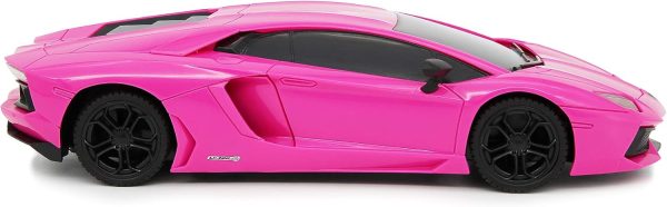 CMJ RC Cars Lamborghini LP700-4 Remote Control RC Car Officially Licensed 1:24 Scale Working Lights 2.4Ghz. Great Kids Play Toy Auto (Pink) - Image 5