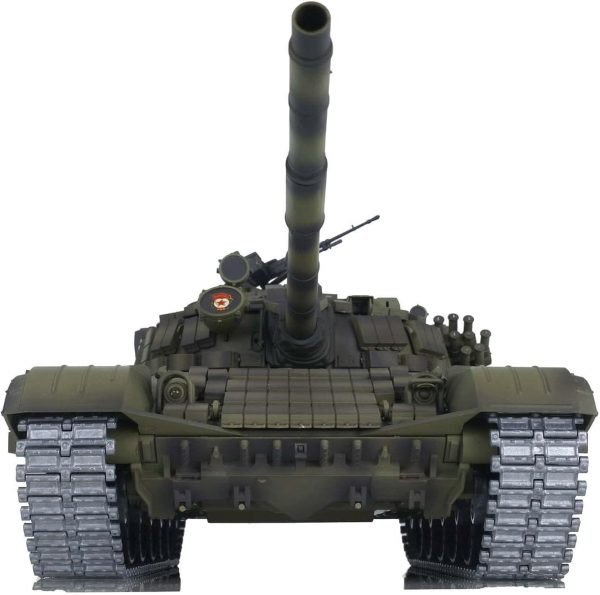 Heng Long 1/16 RC Tank 7.0 Upgraded Version T72 3939 Metal Battle Vehicle 340° Rotating Turret Metal Tracks Sloking Unit Infrared Combat Lifting Barrel Light Sound BB Shooting Airsoft Tank - Image 7