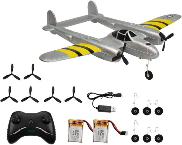 RC Plane Remote Control Airplane RTF 2.4GHz 2CH Radio Control P38 Lighting Aircraft for Beginner - Image 7