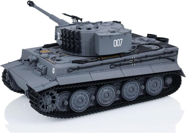 TOUCAN RC HOBBY 1/24 RC Battle Tank Taigen Tiger I Remote Control Infrared Combat Military Tanks - Image 4