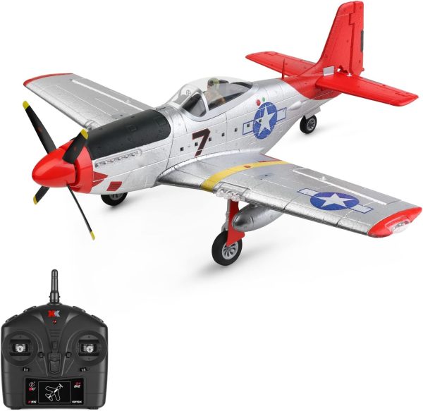 GoolRC WLtoys XK A280 RC Airplane, 2.4GHz 4 Channel Brushless Remote Control Plane for Adults, RC Aircraft Fighter with 6-Axis Gyro, 3D/6G Mode and LED Searchlight, Easy to Fly for Boys and Girls - Image 2