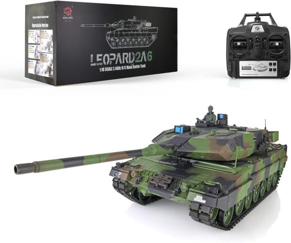 TOUCAN RC HOBBY 1/16 Henglong Tk7.0 Leopard2A6 Rc Tank Ir Battle Bb Shooting Engine Smoke 2.4Ghz Remote Control Car Model 3889 - Image 2