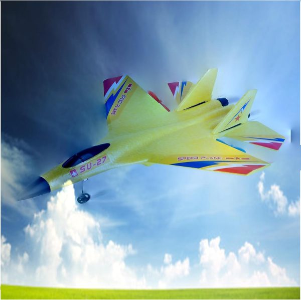 RC Plane,Su-27 Remote Control Airplane,2 Channel 2.4Ghz Remote Control Plane,Comes with 3 Batteries,Air Plane Glider Planes Kids for Boys Girls Adults Beginners - Image 4