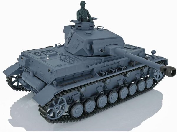 Heng Long RC Tank 2.4G 1/16 7.0 Plastic German Panzer Iv F2 RTR Tank Model 3859 Infrared Combat 340° Rotating Turret Smoking Generator BB Pellets BB Shooting Airsoft Tank - Image 3