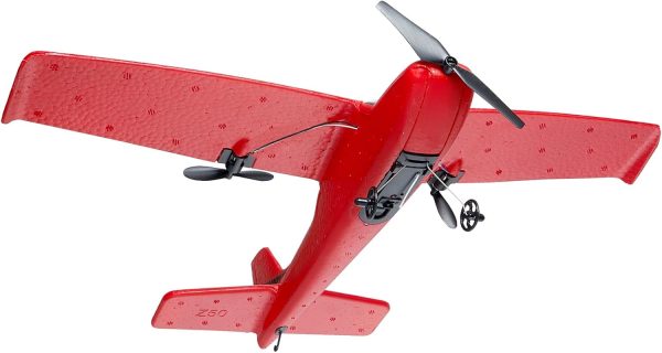 VEVOR RC Airplane, 2.4GHz 2 Channel Remote Control Aircraft with 6-Axis Gyro Stabilizer, Ready to Fly Aircraft Toy with 2 Batteries, RC Sailplane for Kids, Beginners, Red - Image 13