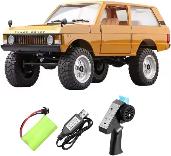 RC Crawler 1:12 Scale RC Rock Crawler, 2.4Ghz 4WD All Terrain RC Car RTR 4x4 Off-Road Remote Control Trucks with Controllable Headlights and Two Batteries for Kids and Adults MN-168 - Image 2