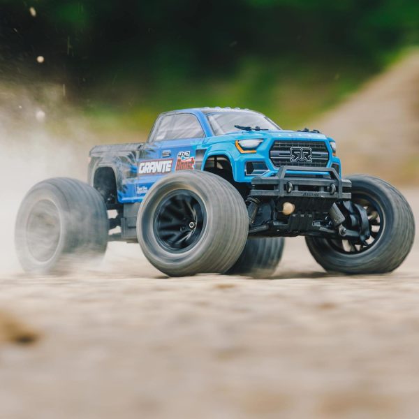 ARRMA RC Truck 1/10 Granite 4X2 Boost MEGA 550 Brushed Monster Truck RTR with Battery & Charger, Blue, ARA4102SV4T2 - Image 9