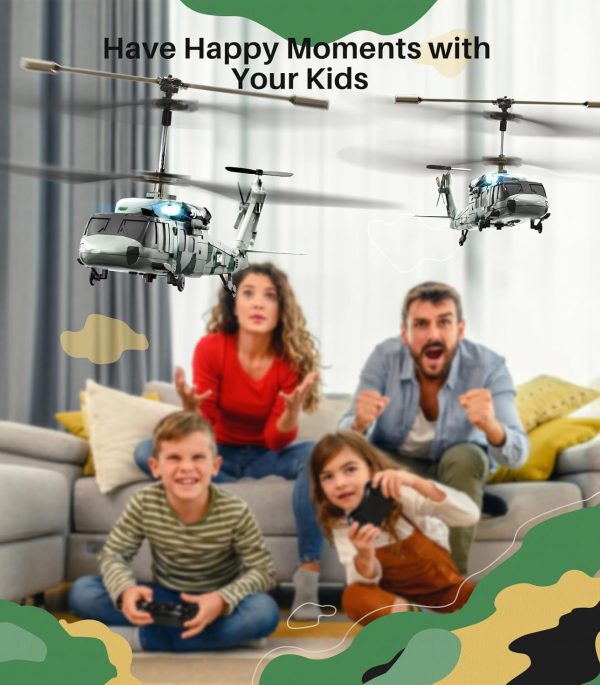 SYMA RC Helicopter, S54H Military Remote Control Helicopter for Kids with One-Key Start/Landing, Altitude Hold, Upgraded Protection System, 3.5 Channel, Helicopter Toy for Boys and Girls - Image 7