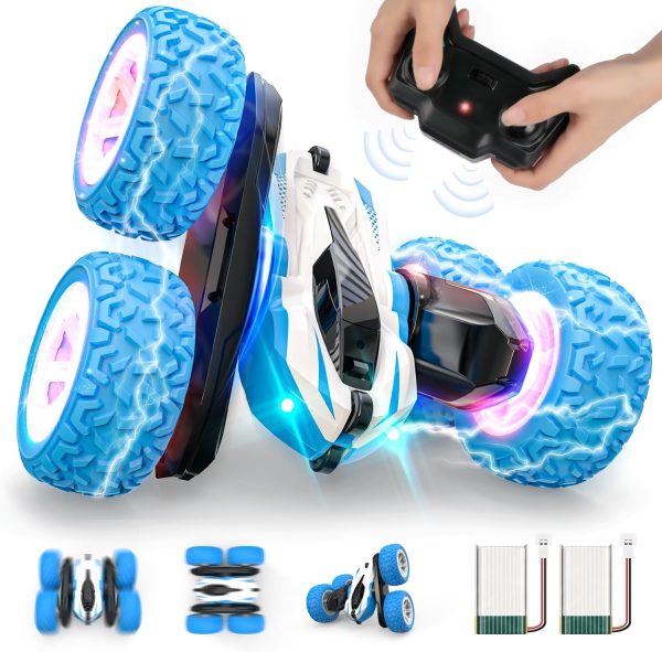 Remote Control Stunt Car Toys-Double Sided 360°Rotating 4WD RC Cars Degree Flips Rotating Car Toy - Image 2