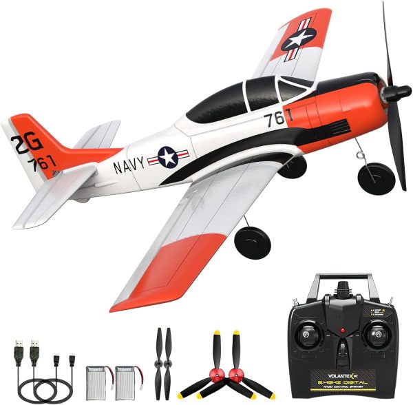 RC Plane 4 Channel Remote Control Airplane, Ready to Fly RC Airplane with Xpilot Stabilization System and One Key Aerobatic for Beginners Adult - Image 2