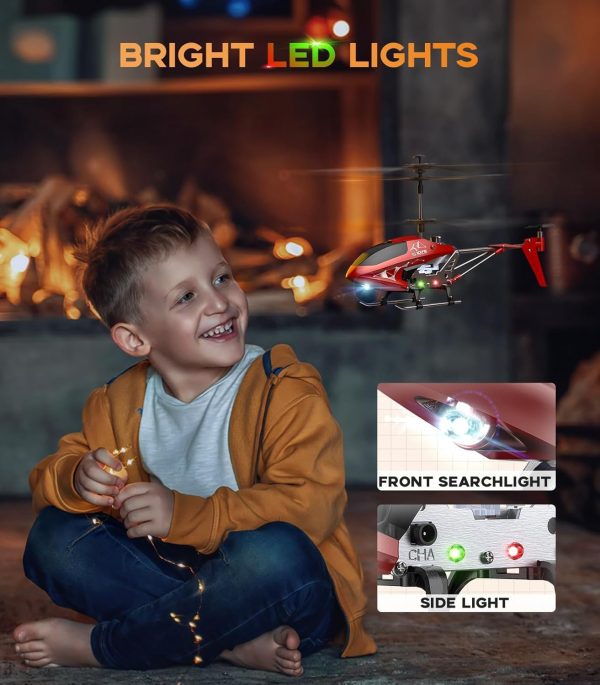 S107H-E RC Helicopter with Altitude Hold, 3.5 Channel, Gyro Stabilizer - For Kids and Beginners - Image 7